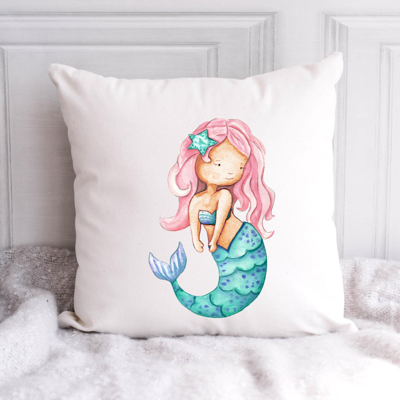 Nautical Sea Life_360 - Coussin décoratif avec coussin décoratif, H 16 po x l 16 po