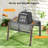 All Weather Stackable Oversized Outdoor Ottoman(Set Of 2)-645337830