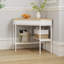 Console d'angle avec tablette de rangement pivotante