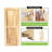 Two Solid Pine Wood Unfinished/Unassembled Barn Door with Black Single Track Bypass Hardware Kit-71653845