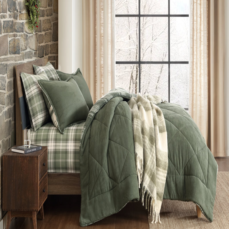 Jeté Eddie Bauer Hearthstone, Vert