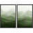 Minimalist Mountains " Emerald Green Mountain Range Abstract " 2 - Pieces-98554171-98554172