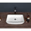Lavabo vasque de salle de bain rectangulaire en céramique blanche 24 po x 15 po - moderne, élégant, teinté, idéal pour de multiples environnements