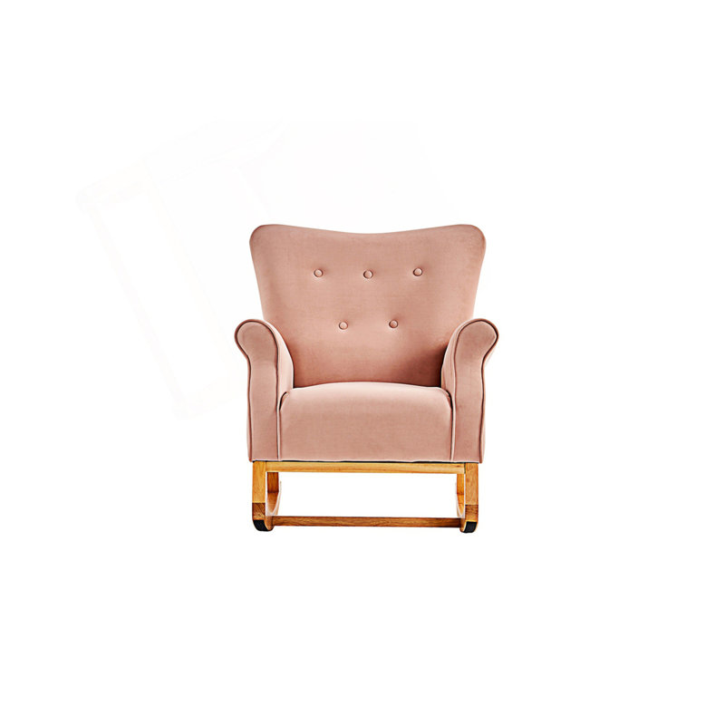 Chaise berçante à haut dossier, chaise de chambre de bébé, chaise berçante confortable et fauteuil à haut dossier moderne
