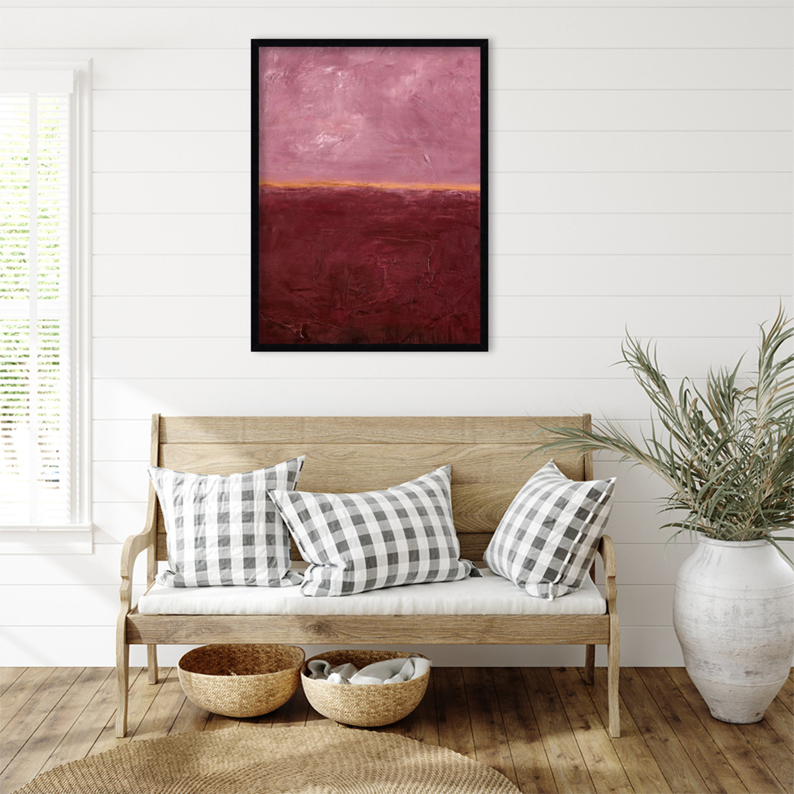 Edge Rose Print by Design Fabrikken, 33" H x 25" W, Black