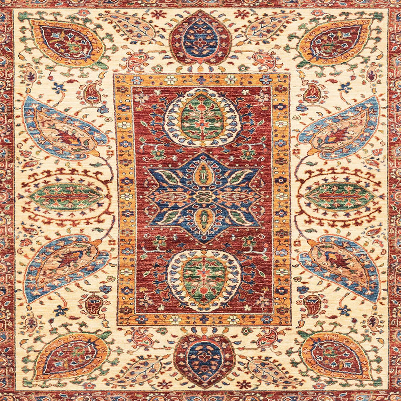 Oriental Indoor Rug, Square 3'