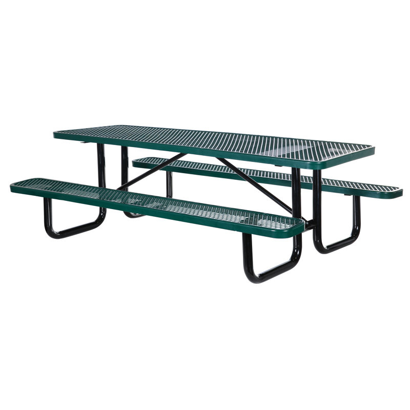 Table de pique-nique, H 30,375 po x l 72 po x P 61,625 po, Vert