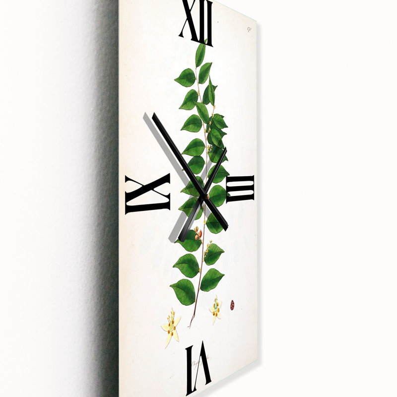 Vintage London Plants VI - Horloge murale campagnarde, Grand