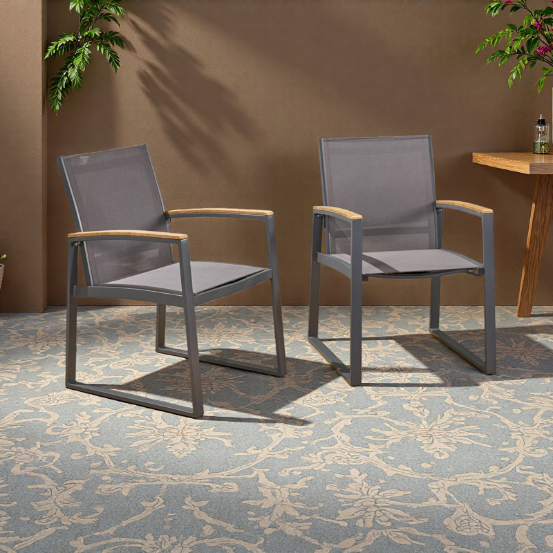 Chaise de salle à manger (ensemble de 2), Gris