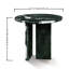 Table basse ronde en marbre naturel, 17,7 po de largeur, style luxueux, surface polie H 15,8 po, finition, assemblage facile