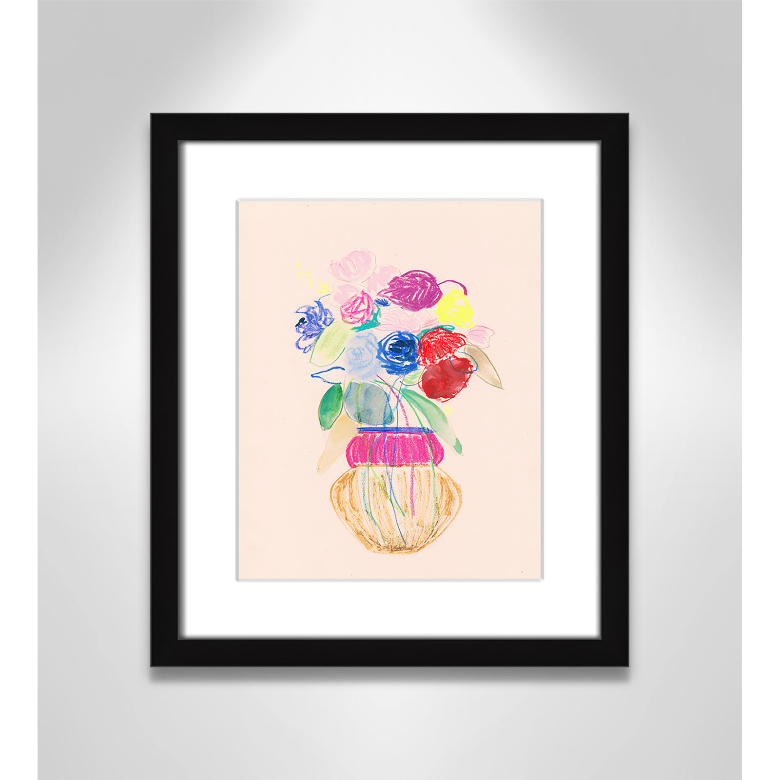 Simple Floral Collection "Simple Floral II" Print by Bea Dina, White, 15" H x 13" W x 1.25" D