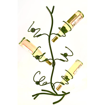 Wild Rose Wine Bottle Rack in Green
