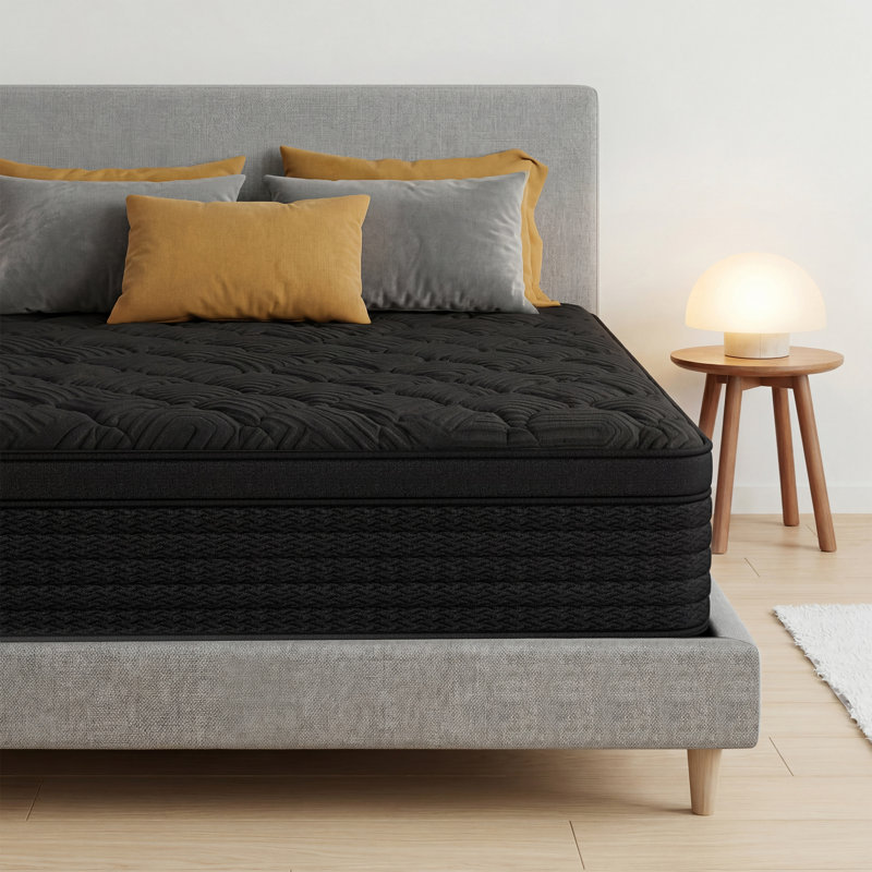12"/14" Medium Hybrid Mattress with Pocket Spring and Memory Foam, Twin, 12"