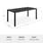 Martha Stewart Lily Pond 72" All-Weather Steel Frame Patio Table with Slatted Top and Umbrella Hole