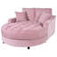 Canapé-lit moderne en chenille de 51 po avec siège touffeté et coussins détachables Modern Glam-125298593