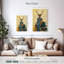Cerf Brampt en robe bleue-108588857