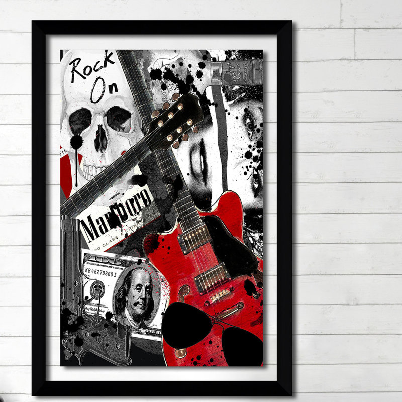 " Rock On ", 27.5" H x 21.5" W x 0.75" D
