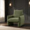 Fauteuil d'appoint rembourré surdimensionné en chenille, canapé-lit simple rembourré moelleux, siège de lecture souple pour salon, petit espace, chambre à coucher, bureau personnel, conception ergonomique pour se détendre, se prélasser