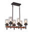 Luminaire suspendu industriel 6 lumières