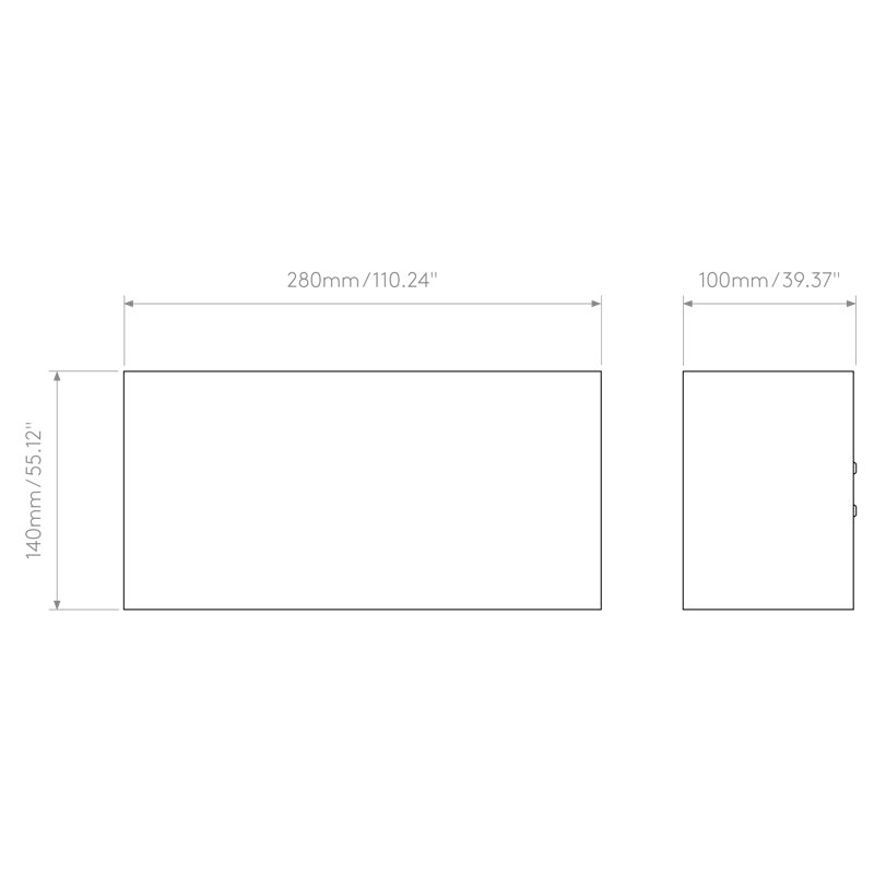 Velo 1 - Light LED Flush Mounted Sconce