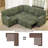 L-Shaped Sectional Sofa Bed with Pull-Out Bed & Storage-745014675