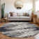 Premium Machine Washable Prisco Black Rug