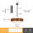 6 - Light Dimmable Drum Chandelier