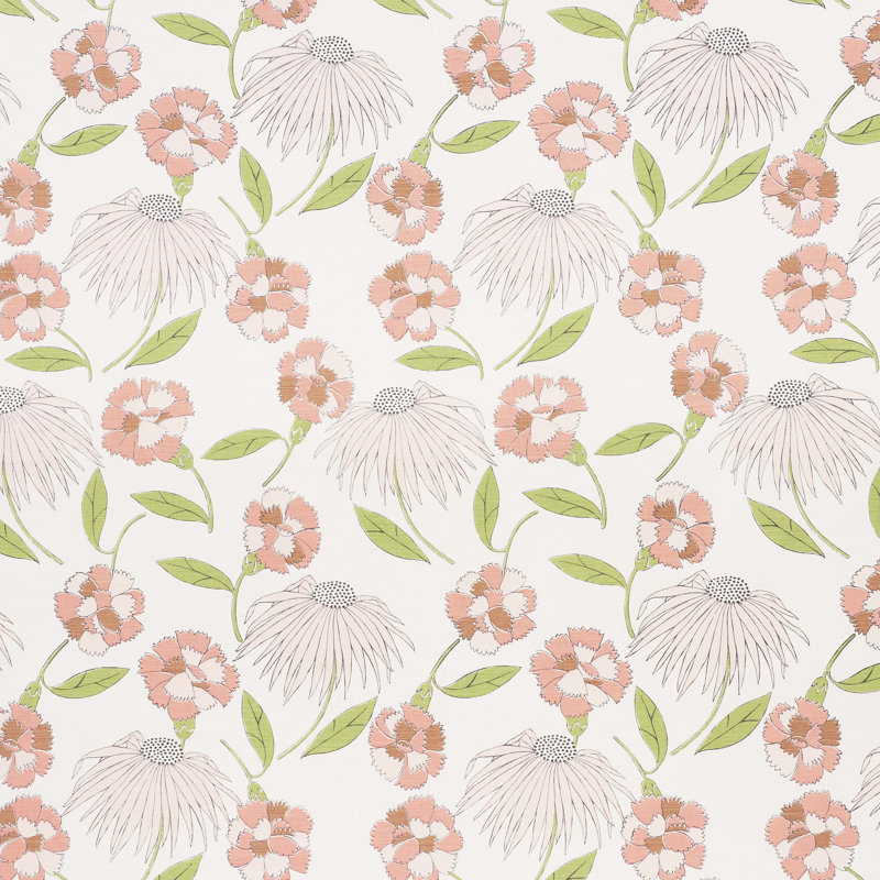 Schumacher x Celerie Kemble Bouquet Toss Fabric, Fawn