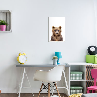 Ax-480-Wood " Brown Bear Portrait " by Sisi And Seb