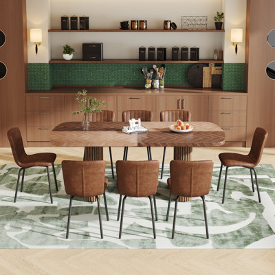 Ensemble de table de salle à manger à double caisson