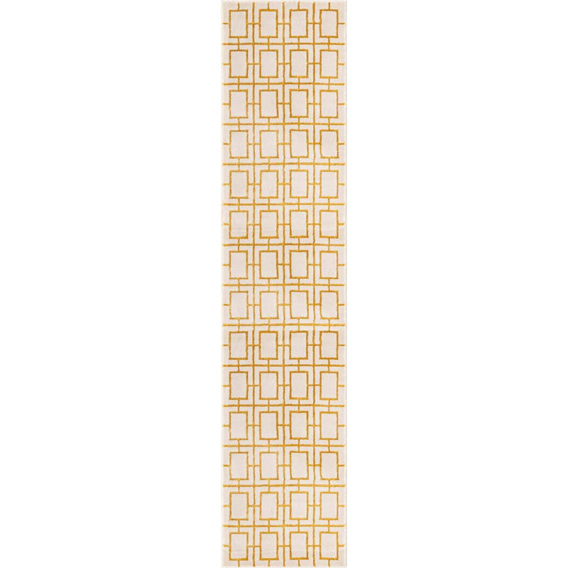 Geometric Area Rug, Runner 79 x 366cm
