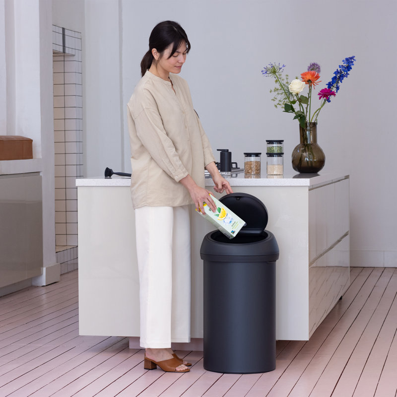 Brabantia 60 Litre Touch Bin, Mineral Infinite Gray