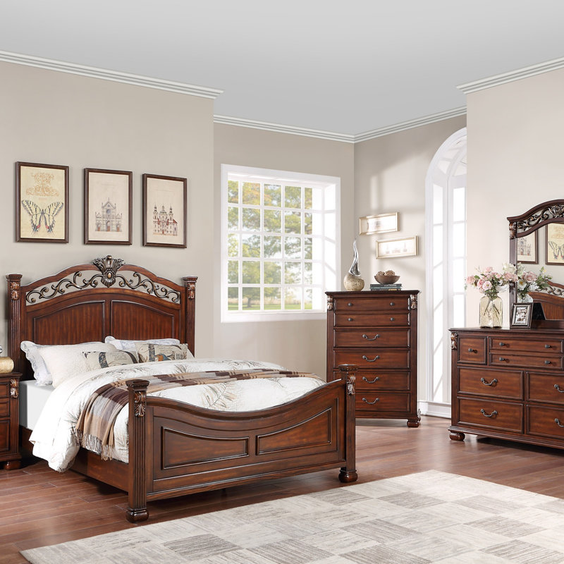 Lit plateforme Lenda, Grand, Cherry