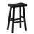 Biasca 29 In. H Black Backless Wood Bar Stool With Wood Seat Set Of 2-559252475-559252474