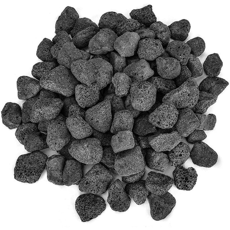 10 Lb. Black Fire Glass, 2" H x 2" W x 2" D