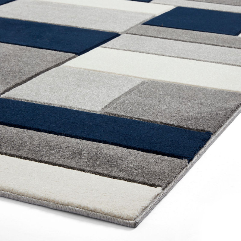 Matrix area rug Machine Woven Rectangle Grey, Rectangle 120 x 170cm