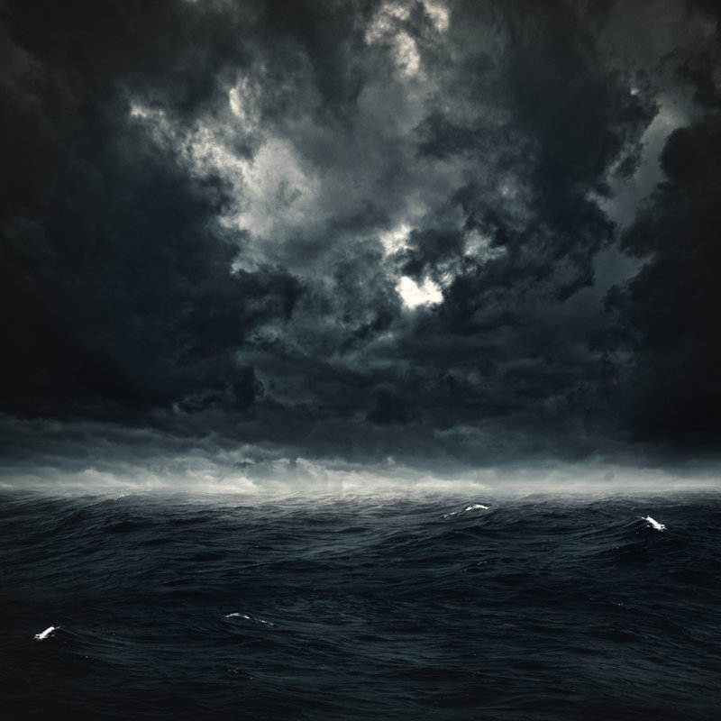 Stormy Ocean II by Tolokonov - Wrapped Canvas Print, 30cm H x 30cm W x 3.8cm D