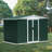 6Ftx4ft Roof Green Outdoor Tool Storage House Garden Shed With Aluminum Alloy Frame And Sliding Door-113717665-123029411