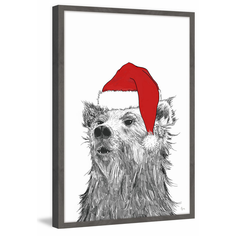Jolly Wild Bear by Eyre Tarney - Single Picture Frame Print, 30 cm H x 46 cm W x 4 cm D