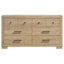 Commode 6 tiroirs en chêne clair