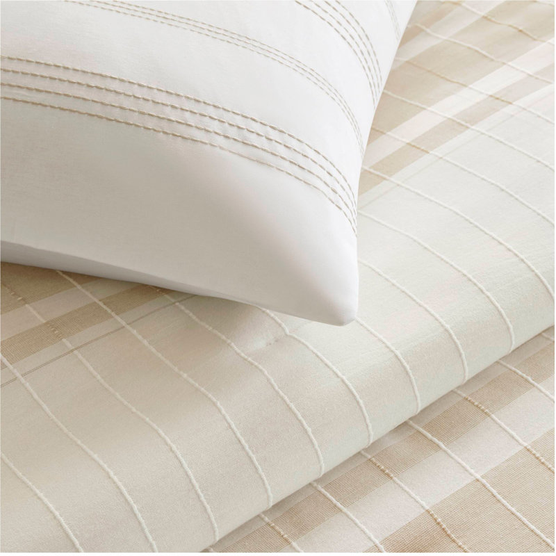 Ensemble d'édredon en jacquard de coton 6 pièces 6 pièces, Édredon de grande taille et 5 pièces supplément