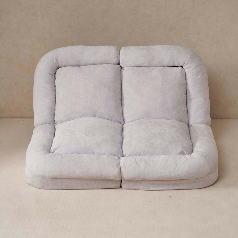 Canapé-lit convertible double escamotable, Blanc