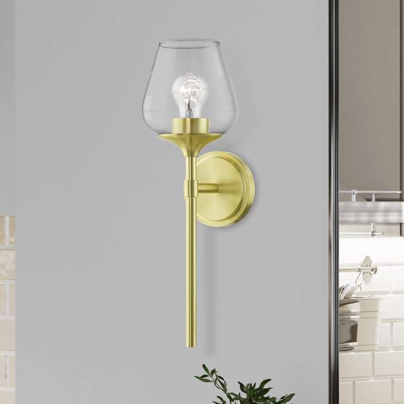 Ardeen Dimmable Bath Sconce, Satin Brass