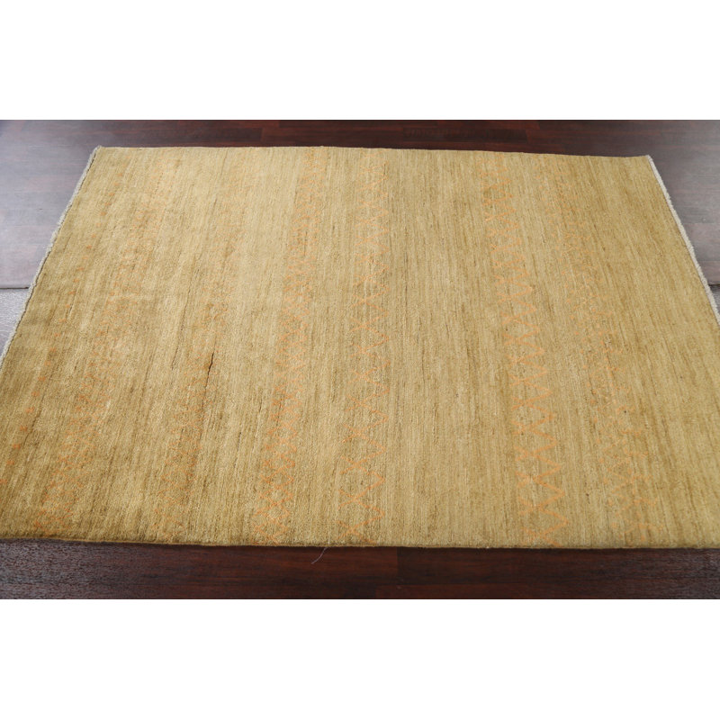 Tapis oriental Gregale Gabbeh Kashkoli noué à la main 5 x 7