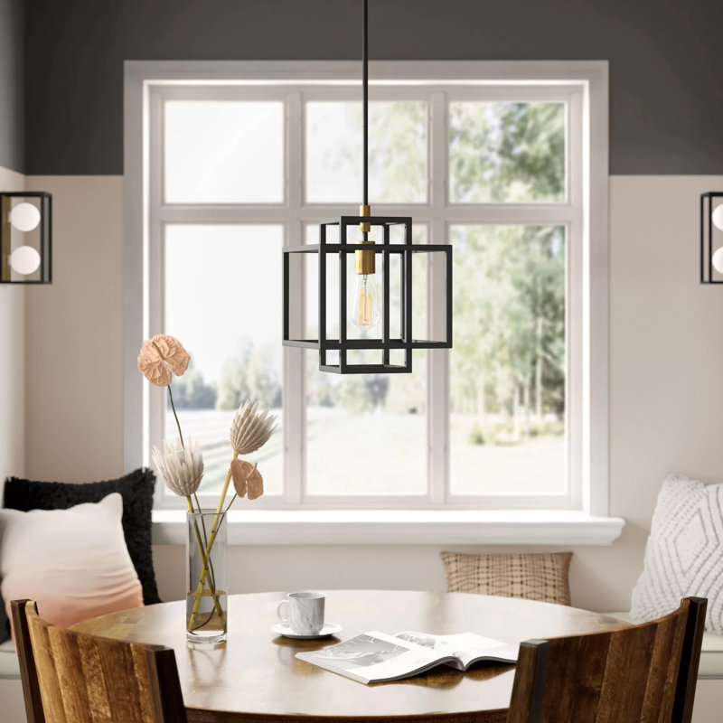 Mccluskey 1-Light Dimmable Geometric Pendant 