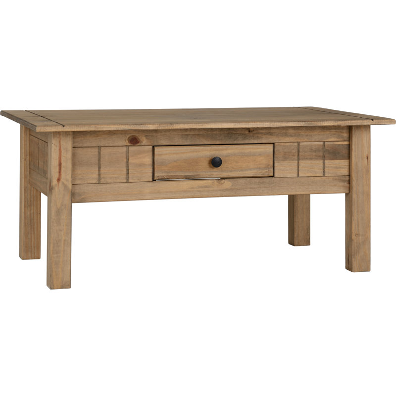 Tetteh Solid Wood Coffee Table with Storage