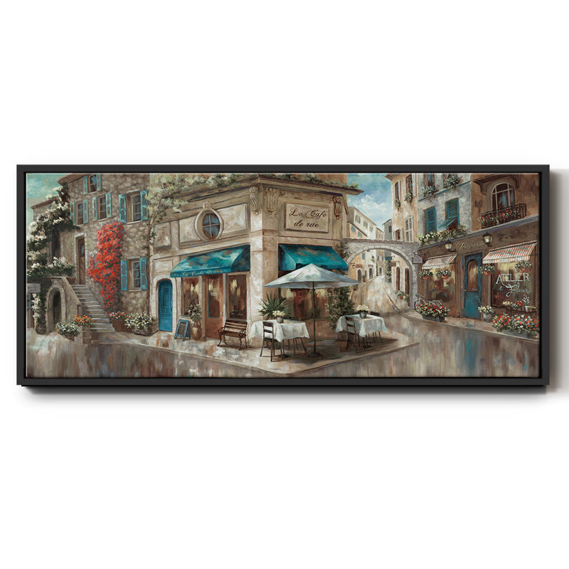 Coin café - toile encadrée, H 20 po x l 50 po