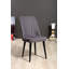 Ensemble de chaises moderne noir (2 pièces), 100% panneau de fibres à densité moyenne avec pieds en métal, épaisseur 18 mm | Dimensions: 18,1 po x 36,2 po x 17,7 po | Tissu 100% polyester, sièges élégants et confortables pour la maison et le bureau-555918619-555918620