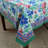 Floral Brush Stroke Print Cotton Tablecloth Collection-66202223