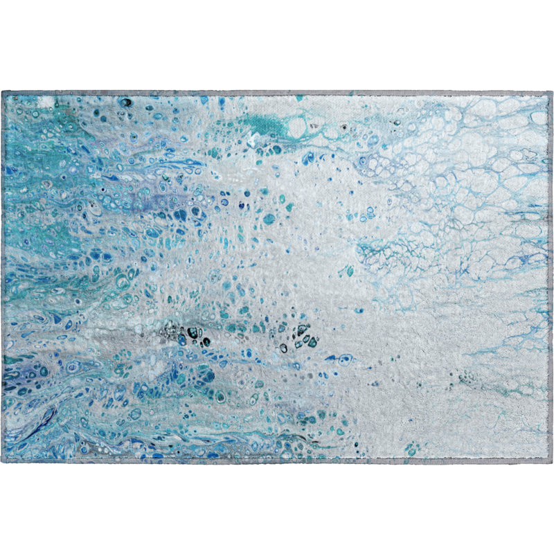 Premium Machine Washable Fayina AMF63 Shoreline Rug, Rectangle 1'8" x 2'6"
